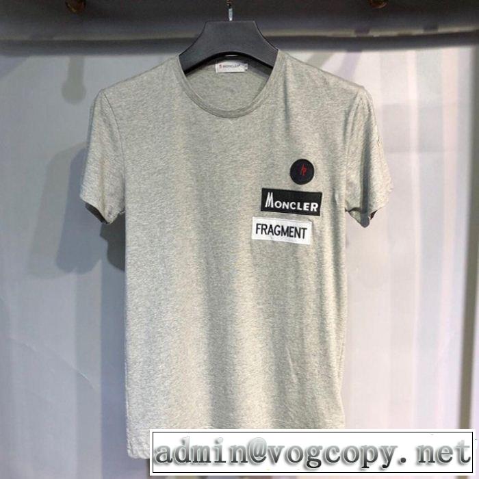 2019年春夏流行ファッション 大人のこなれた着こなし MONCLER モンクレール 半袖Tシャツ 3色可選