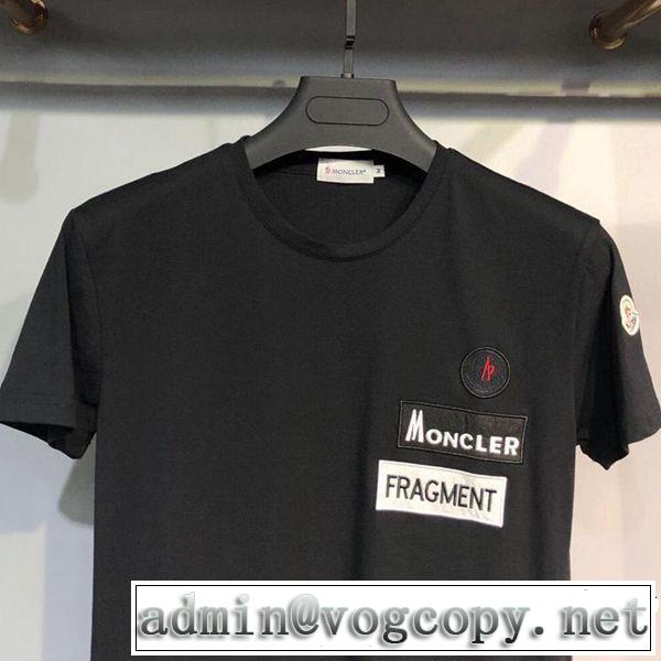 2019年春夏流行ファッション 大人のこなれた着こなし MONCLER モンクレール 半袖Tシャツ 3色可選