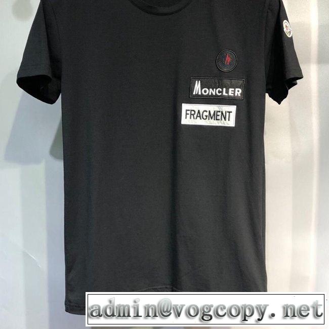 2019年春夏流行ファッション 大人のこなれた着こなし MONCLER モンクレール 半袖Tシャツ 3色可選