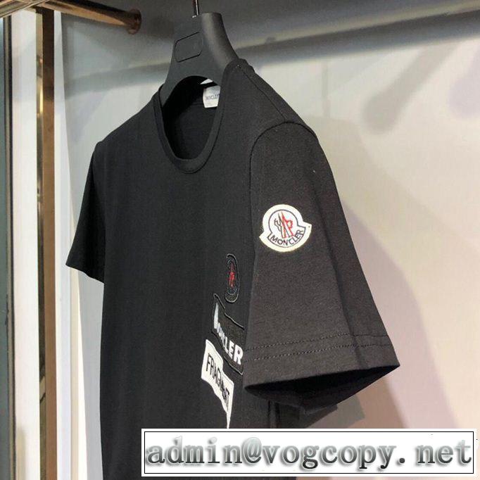 2019年春夏流行ファッション 大人のこなれた着こなし MONCLER モンクレール 半袖Tシャツ 3色可選