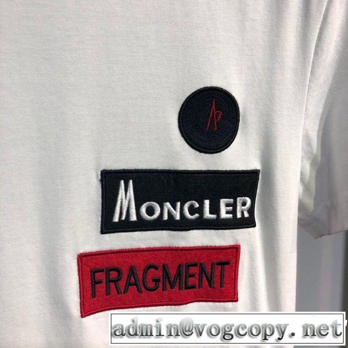 2019年春夏流行ファッション 大人のこなれた着こなし MONCLER モンクレール 半袖Tシャツ 3色可選