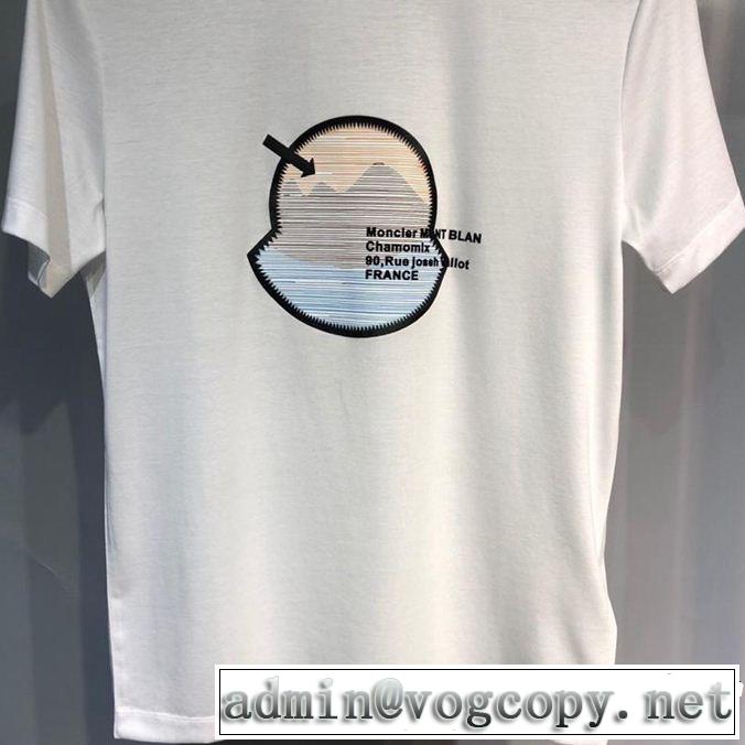 高級感が好評です MONCLER モンクレール 半袖Tシャツ 2色可選 2019春夏も引き続き人気セール
