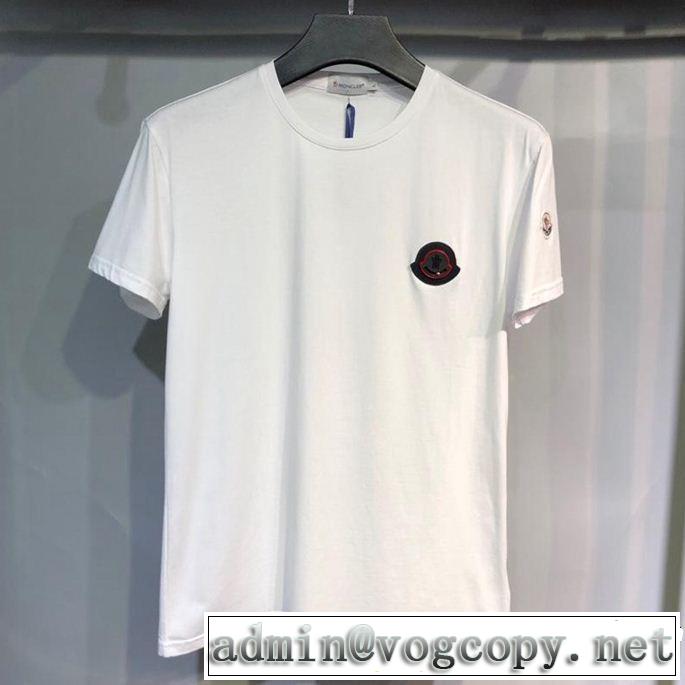3色可選 派手にはなりすぎず 2019春夏トレンドアイテム MONCLER モンクレール 半袖Tシャツ