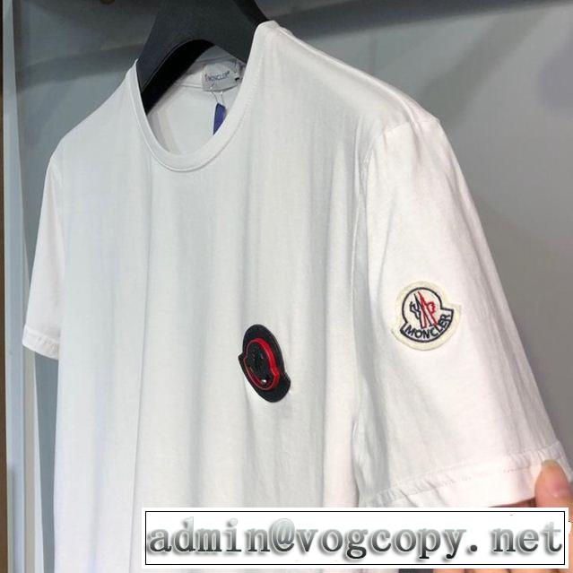 3色可選 派手にはなりすぎず 2019春夏トレンドアイテム MONCLER モンクレール 半袖Tシャツ
