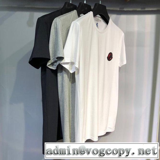 3色可選 派手にはなりすぎず 2019春夏トレンドアイテム MONCLER モンクレール 半袖Tシャツ