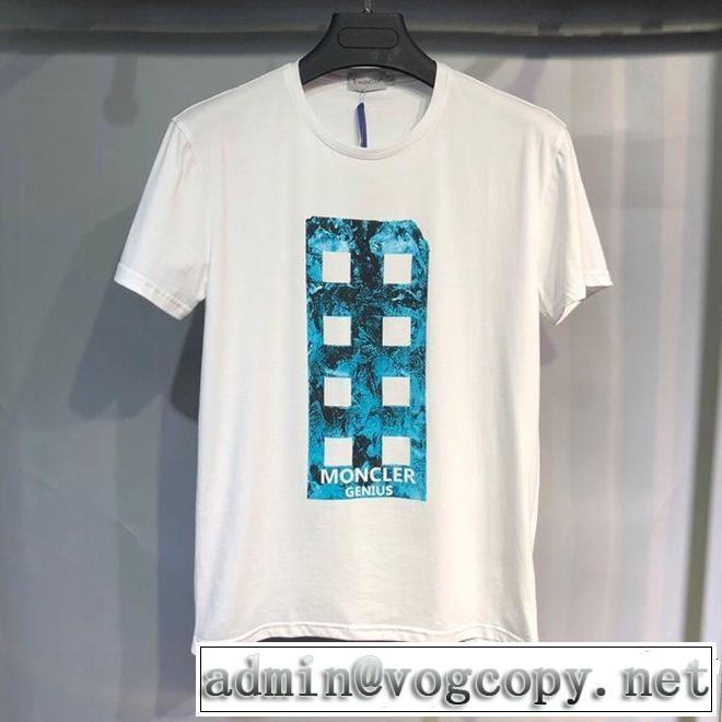 柔らかい印象に上質  MONCLER モンクレール 半袖Tシャツ 2色可選 大人カジュアル夏ファッション2019