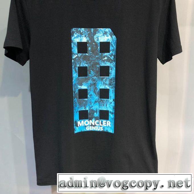 柔らかい印象に上質  MONCLER モンクレール 半袖Tシャツ 2色可選 大人カジュアル夏ファッション2019