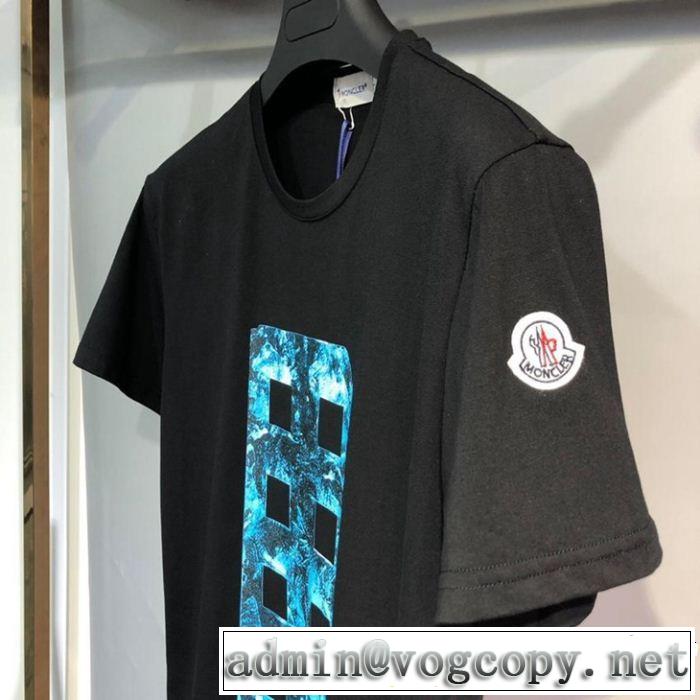 柔らかい印象に上質  MONCLER モンクレール 半袖Tシャツ 2色可選 大人カジュアル夏ファッション2019