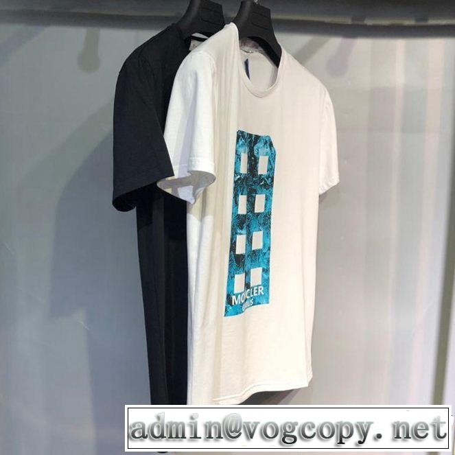 柔らかい印象に上質  MONCLER モンクレール 半袖Tシャツ 2色可選 大人カジュアル夏ファッション2019