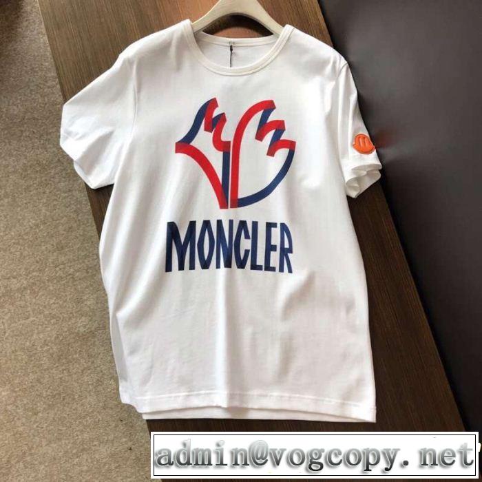 2019年の夏のマスト 春夏シンプルファッションでOK！  MONCLER モンクレール 半袖Tシャツ