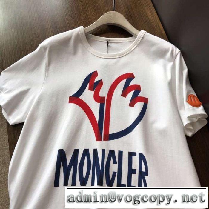 2019年の夏のマスト 春夏シンプルファッションでOK！  MONCLER モンクレール 半袖Tシャツ