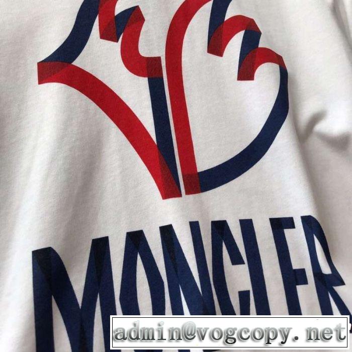 2019年の夏のマスト 春夏シンプルファッションでOK！  MONCLER モンクレール 半袖Tシャツ