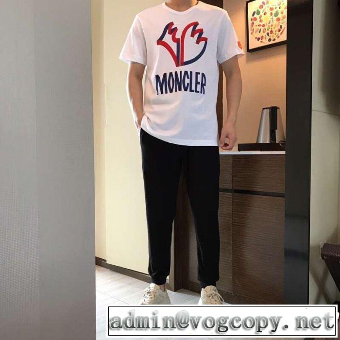 2019年の夏のマスト 春夏シンプルファッションでOK！  MONCLER モンクレール 半袖Tシャツ