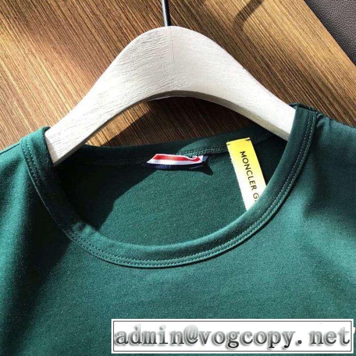 大人っぽく着こなし MONCLER モンクレール 半袖Tシャツ 2色可選 《2019年》今、注目のストリート