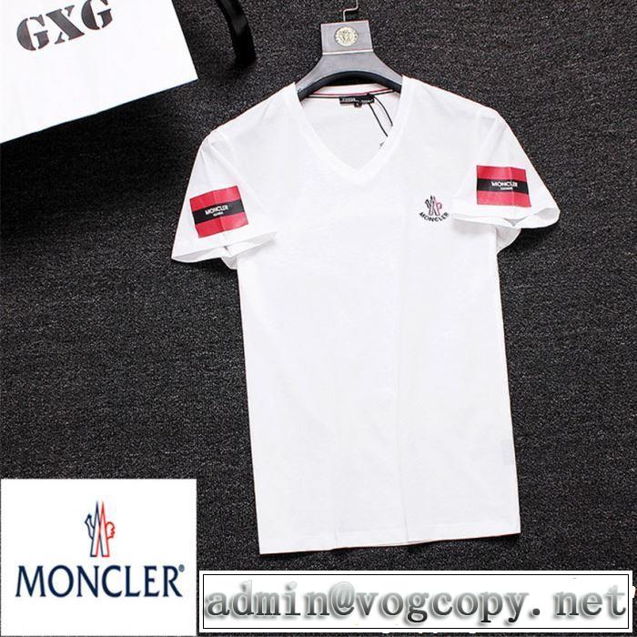 サラサラの着心地 モンクレール MONCLER春夏の流行り2019新品 3色可選  Tシャツ/ティーシャツ
