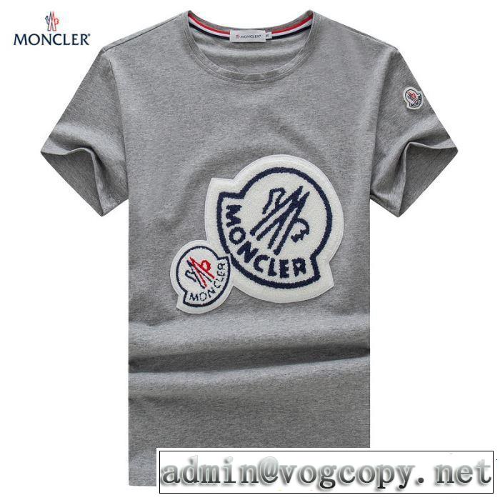 2019SSのトレンド商品 おしゃれデザインも大人気 モンクレール MONCLER Tシャツ/ティーシャツ 3色可選