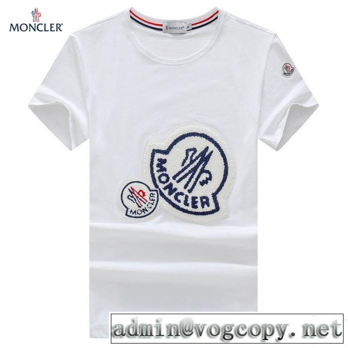 2019SSのトレンド商品 おしゃれデザインも大人気 モンクレール MONCLER Tシャツ/ティーシャツ 3色可選