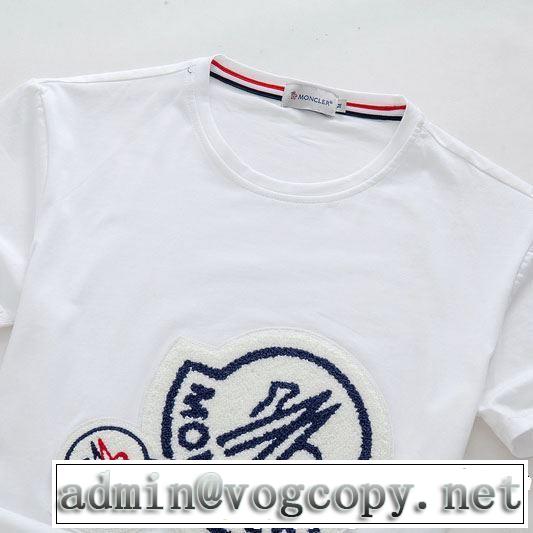 2019SSのトレンド商品 おしゃれデザインも大人気 モンクレール MONCLER Tシャツ/ティーシャツ 3色可選