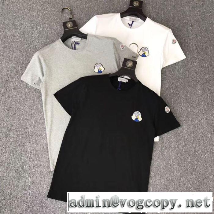 モンクレール MONCLER Tシャツ/ティーシャツ 3色可選 2019春夏のトレンド新商品 お洒落トレンド人気