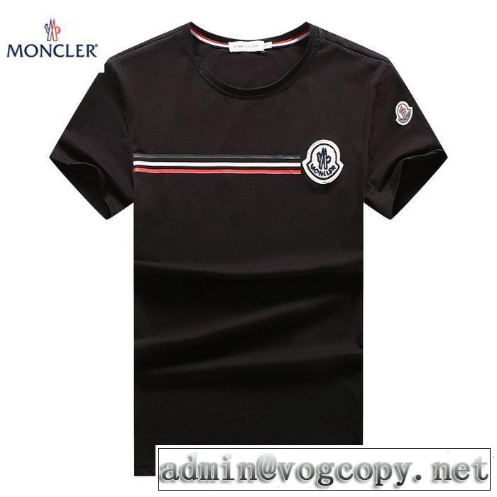 2019春夏も引き続き人気セール きれいめ上品に モンクレール MONCLER Tシャツ/ティーシャツ 3色可選