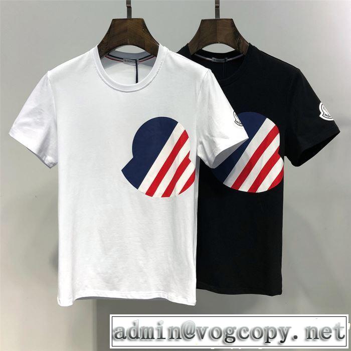 Tシャツ/ティーシャツ 2色可選 2019年春夏シーズンの人気 きちんと感が抜群 モンクレール MONCLER