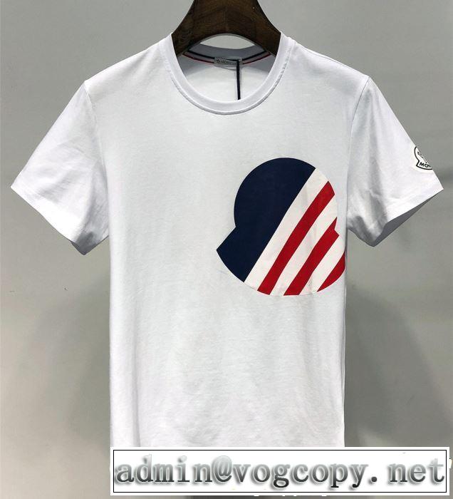 Tシャツ/ティーシャツ 2色可選 2019年春夏シーズンの人気 きちんと感が抜群 モンクレール MONCLER