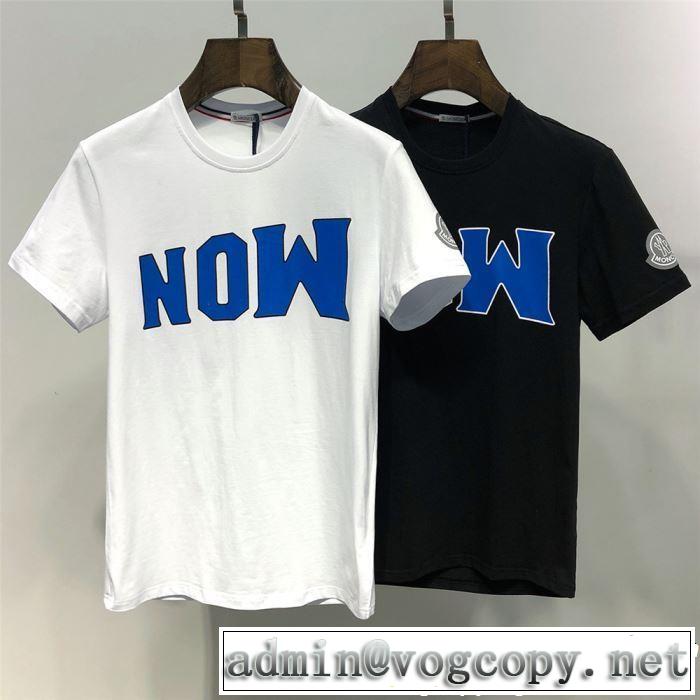 2色可選 2019年春夏のトレンドアイテム ドレスアップ効果も抜群 モンクレール MONCLER Tシャツ/ティーシャツ