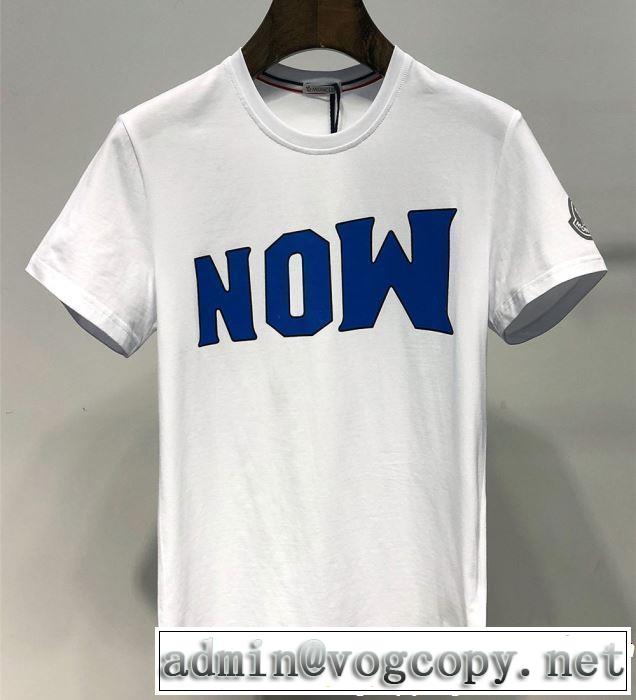 2色可選 2019年春夏のトレンドアイテム ドレスアップ効果も抜群 モンクレール MONCLER Tシャツ/ティーシャツ