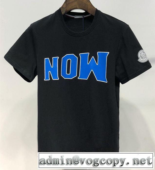 2色可選 2019年春夏のトレンドアイテム ドレスアップ効果も抜群 モンクレール MONCLER Tシャツ/ティーシャツ