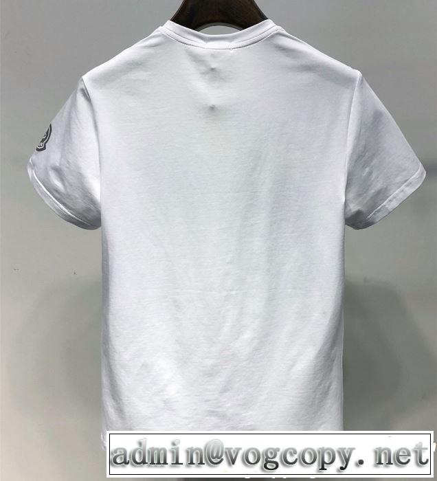 2色可選 2019年春夏のトレンドアイテム ドレスアップ効果も抜群 モンクレール MONCLER Tシャツ/ティーシャツ