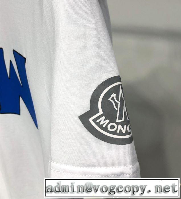 2色可選 2019年春夏のトレンドアイテム ドレスアップ効果も抜群 モンクレール MONCLER Tシャツ/ティーシャツ