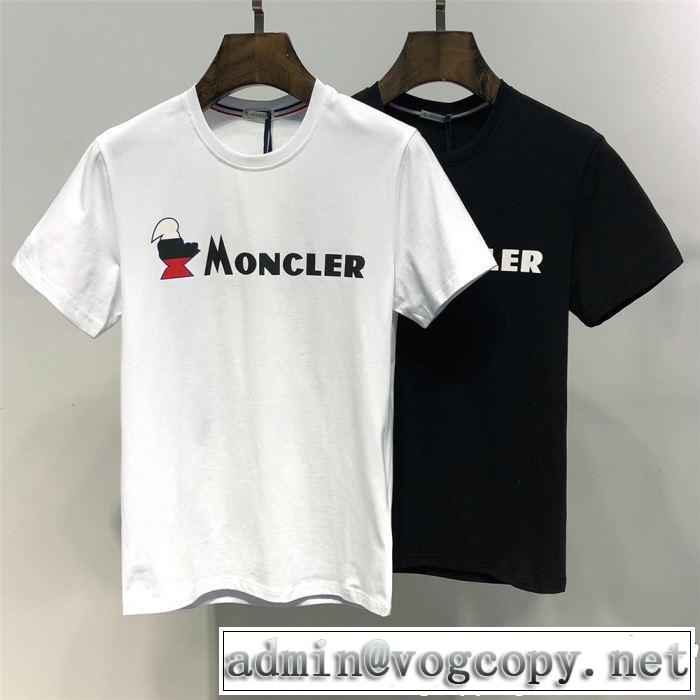 きちんと感をプラス モンクレール MONCLER Tシャツ/ティーシャツ 2色可選 2019年最新ファッション
