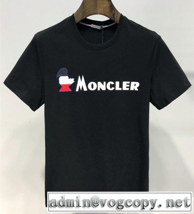 きちんと感をプラス モンクレール MONCLER Tシャツ/ティーシャツ 2色可選 2019年最新ファッション