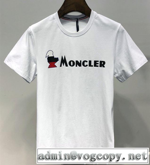 きちんと感をプラス モンクレール MONCLER Tシャツ/ティーシャツ 2色可選 2019年最新ファッション
