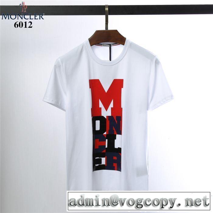 2色可選 大人カジュアル夏ファッション2019 抜け感スゴイ モンクレール MONCLER Tシャツ/ティーシャツ