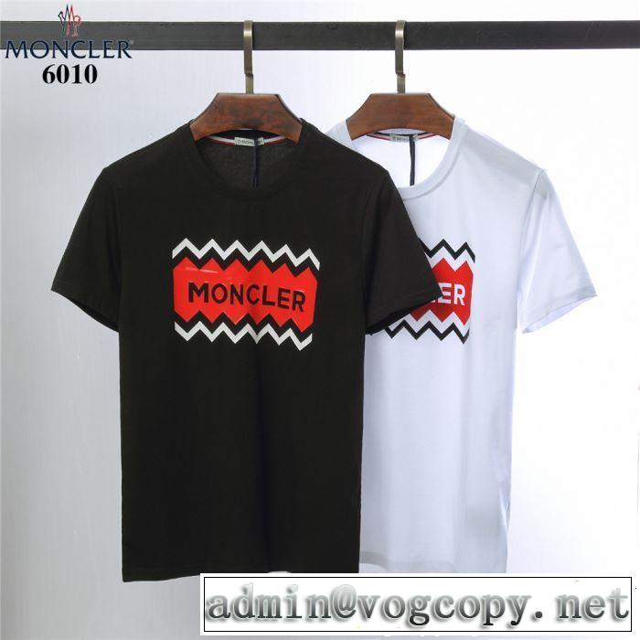 春夏らしい華やか モンクレール MONCLER Tシャツ/ティーシャツ 2色可選 《2019年》今、注目のストリート