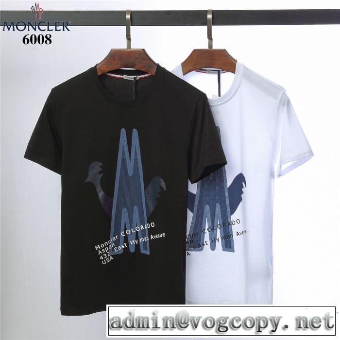 MONCLER Tシャツ/ティーシャツ 2色可選 【2019春夏】最新コレクション 大人っぽく仕上げ モンクレール