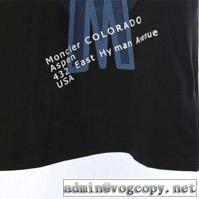 MONCLER Tシャツ/ティーシャツ 2色可選 【2019春夏】最新コレクション 大人っぽく仕上げ モンクレール