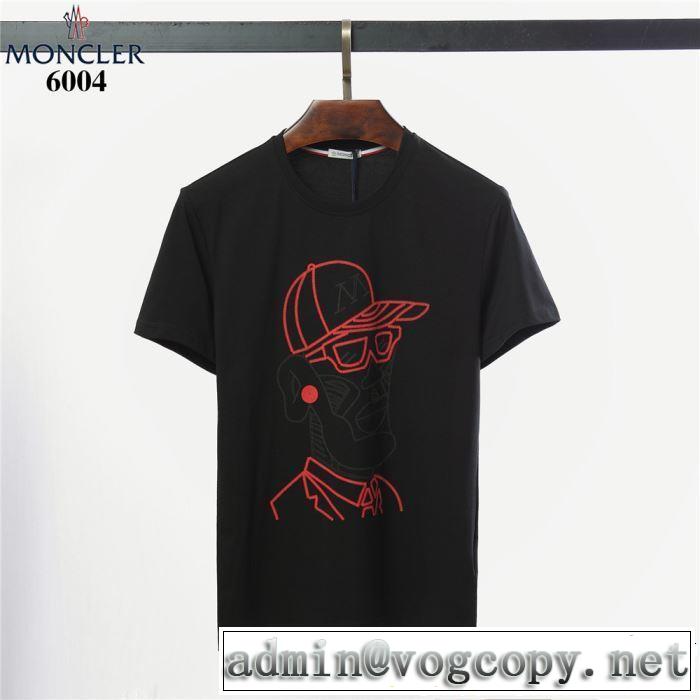 2色可選 2019SSのトレンド商品 クールな印象を引き立て モンクレール MONCLER Tシャツ/ティーシャツ