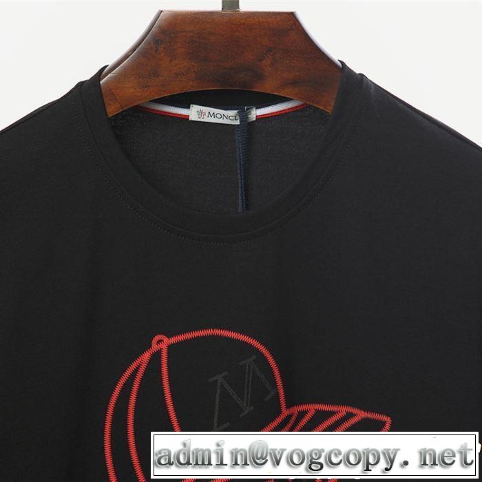2色可選 2019SSのトレンド商品 クールな印象を引き立て モンクレール MONCLER Tシャツ/ティーシャツ