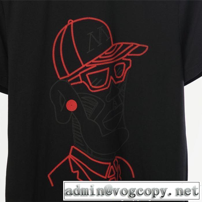 2色可選 2019SSのトレンド商品 クールな印象を引き立て モンクレール MONCLER Tシャツ/ティーシャツ