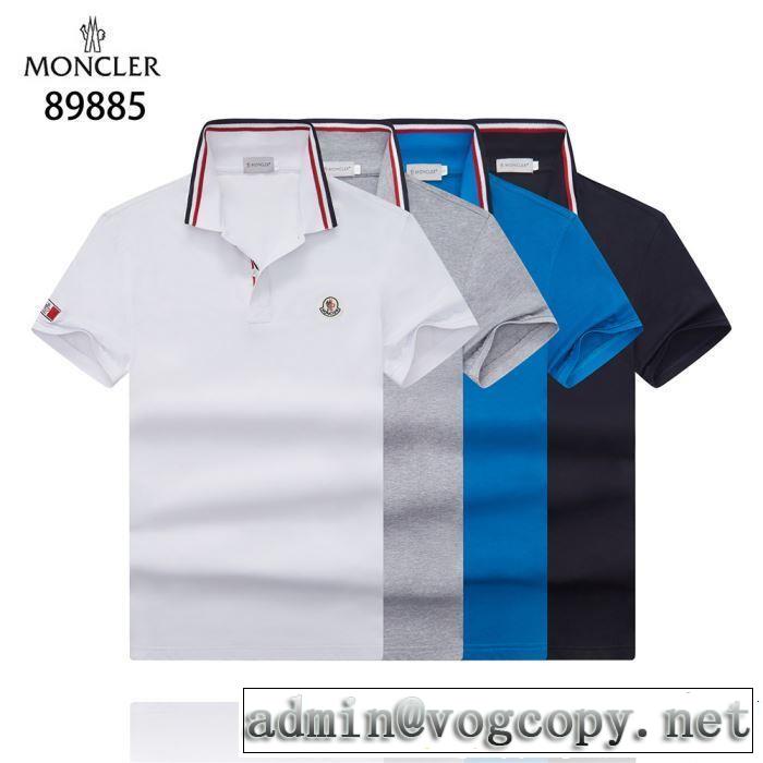 Tシャツ/ティーシャツ 4色可選 2019春夏も引き続きトレンド すっきりした印象に モンクレール MONCLER