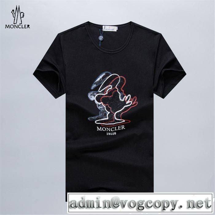 MONCLER Tシャツ/ティーシャツ 3色可選 2019年春夏流行ファッション ちょっと大人の印象 モンクレール