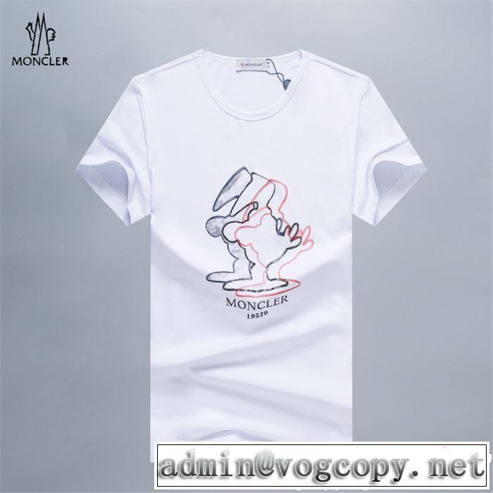 MONCLER Tシャツ/ティーシャツ 3色可選 2019年春夏流行ファッション ちょっと大人の印象 モンクレール