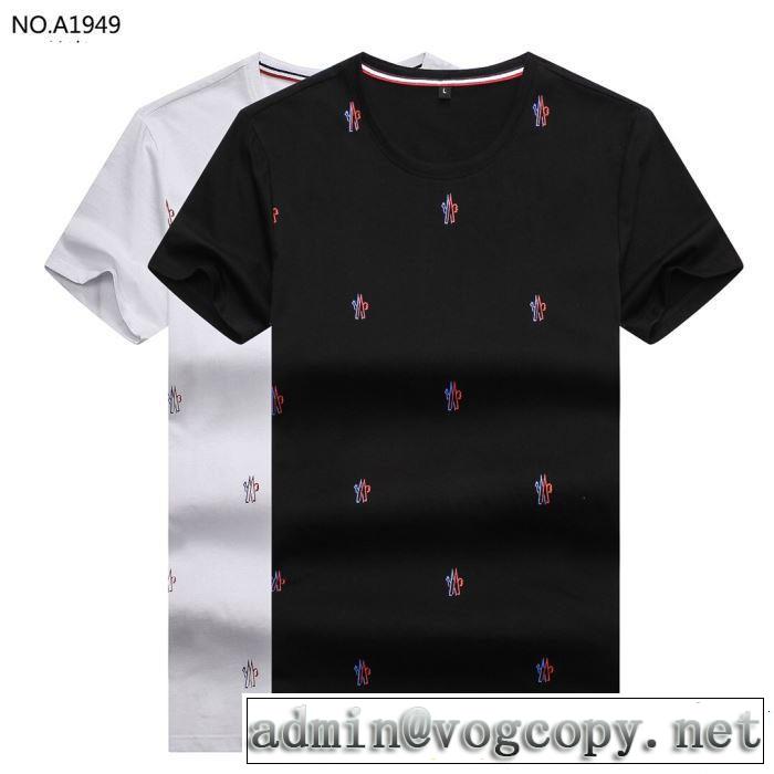 今っぽいトレンド モンクレール MONCLER Tシャツ/ティーシャツ 2色可選 おしゃれな夏ファッション2019