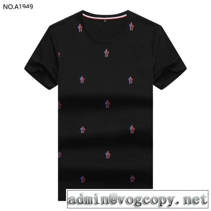 今っぽいトレンド モンクレール MONCLER Tシャツ/ティーシャツ 2色可選 おしゃれな夏ファッション2019