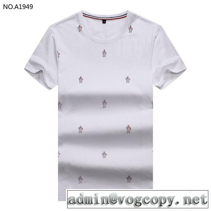 今っぽいトレンド モンクレール MONCLER Tシャツ/ティーシャツ 2色可選 おしゃれな夏ファッション2019