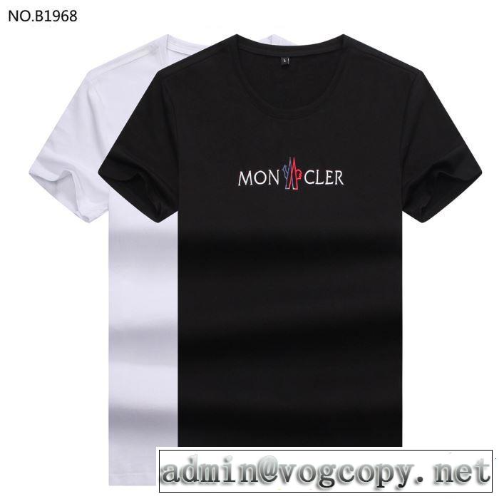 モンクレール MONCLER Tシャツ/ティーシャツ 2色可選 大人カジュアル夏ファッション2019 派手すぎず