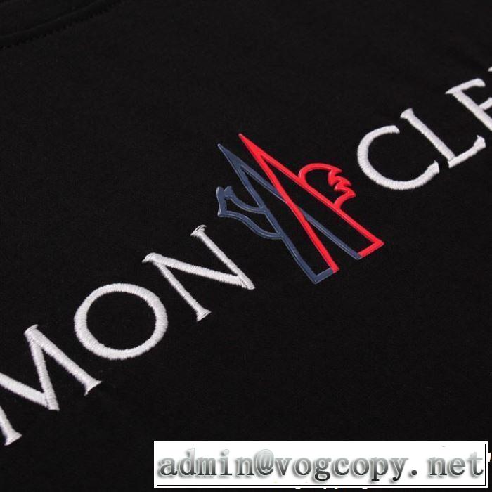 モンクレール MONCLER Tシャツ/ティーシャツ 2色可選 大人カジュアル夏ファッション2019 派手すぎず