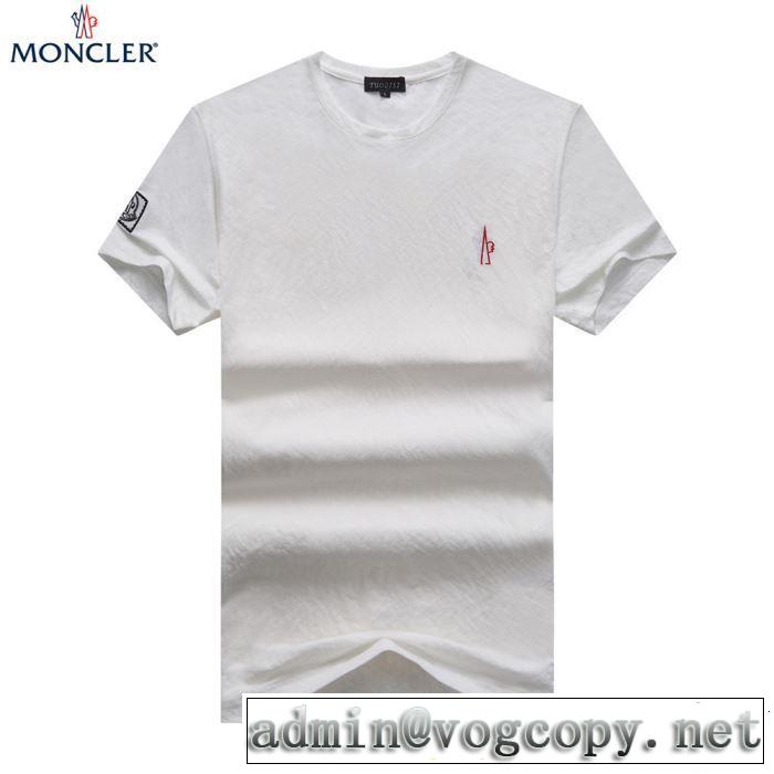 【2019年】夏のファッション 高級感が好評です モンクレール MONCLER Tシャツ/ティーシャツ 2色可選